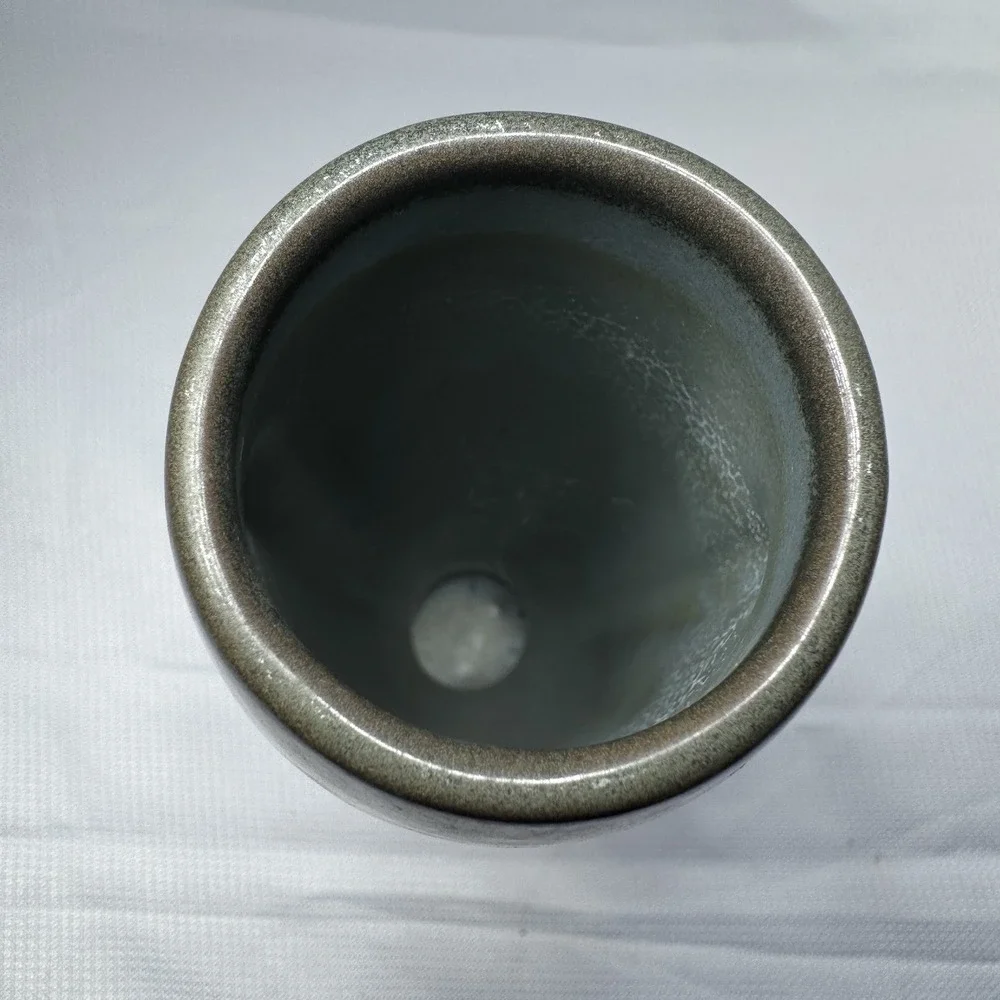 Frankoma Pottery Vase #43 Prairie Green Tall Bud Vase Vintage USA